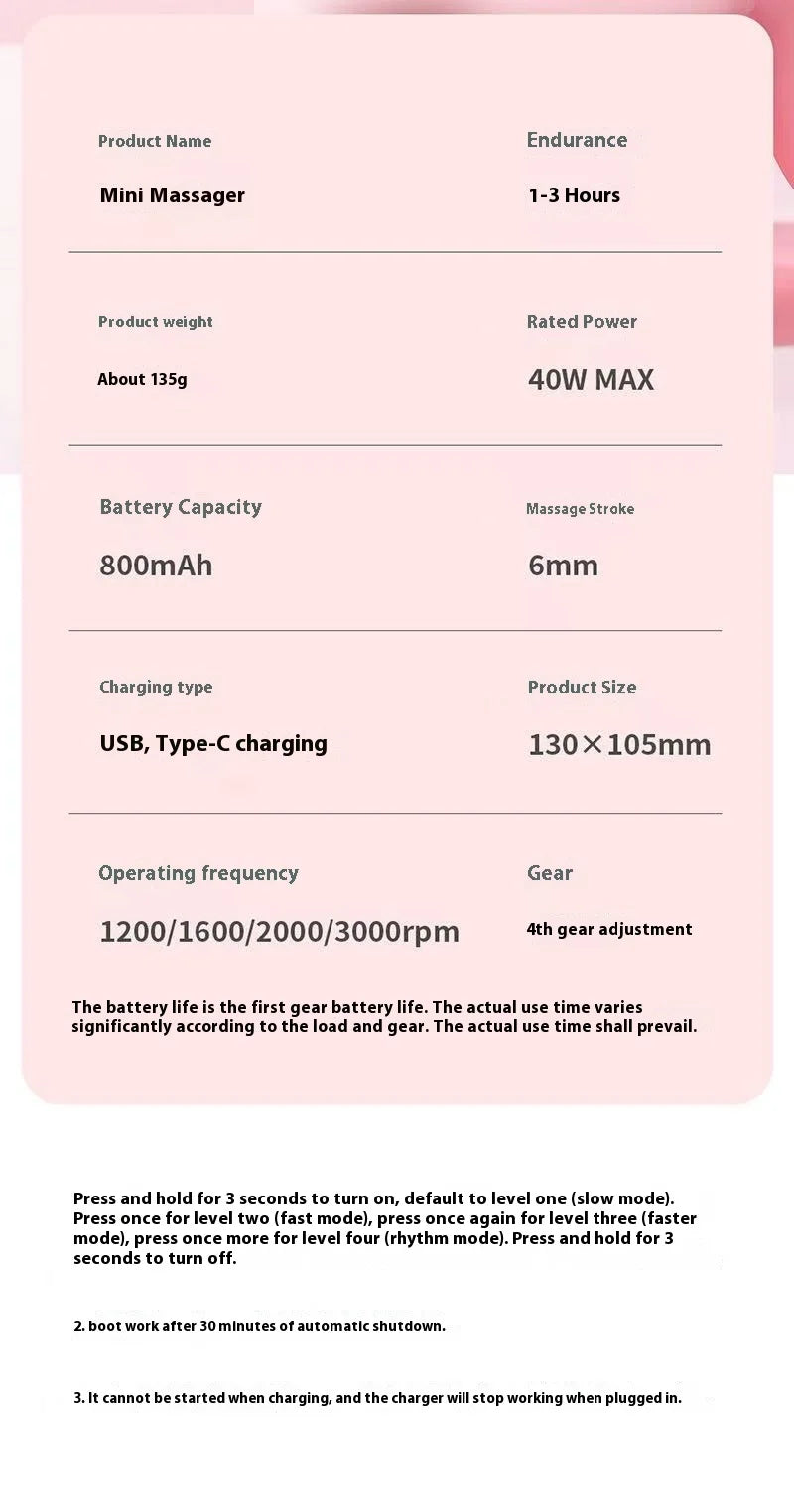 SoftGuno Mini Massage Gun